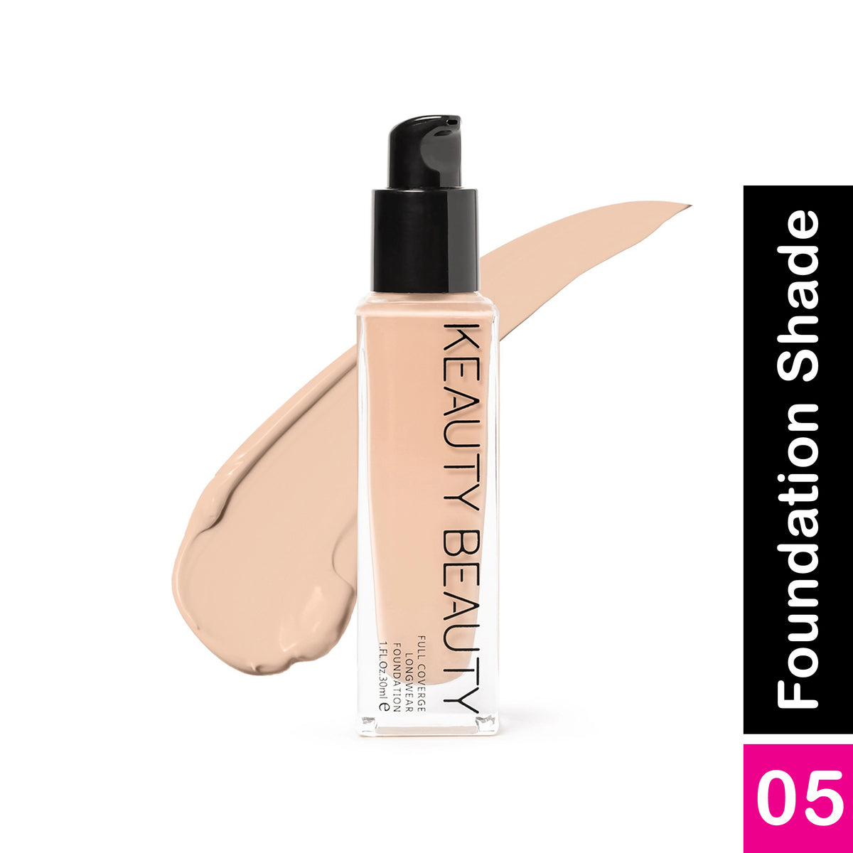 Keauty Beauty Full Coverage Long Wear Foundation