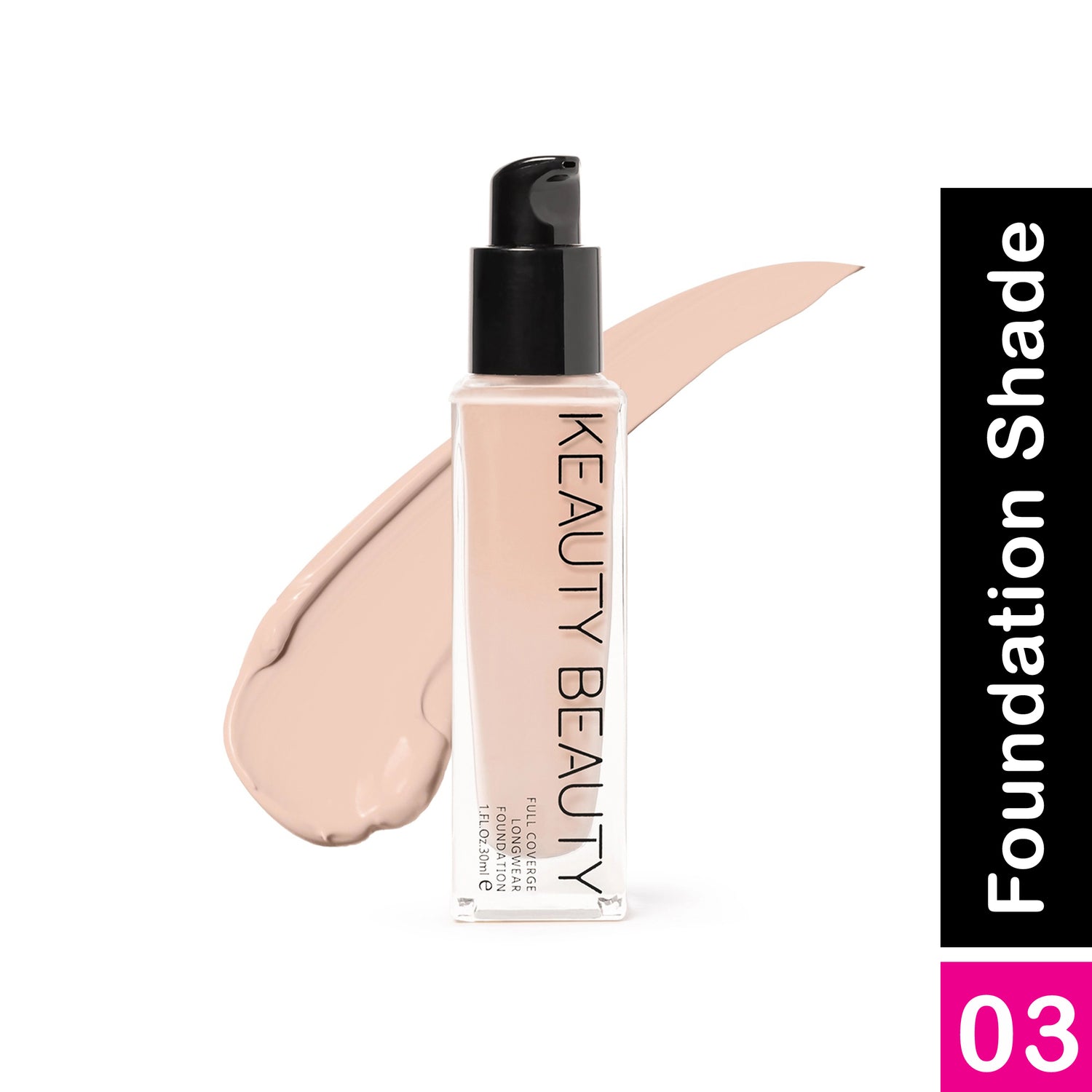 Keauty Beauty Full Coverage Long Wear Foundation