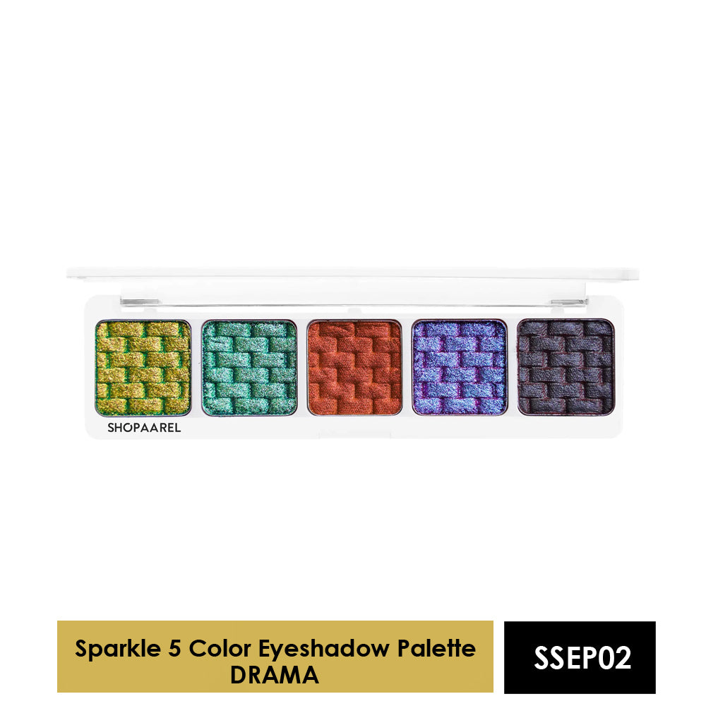 Shopaarel 5 Color Sparkle Eyeshadow Palette