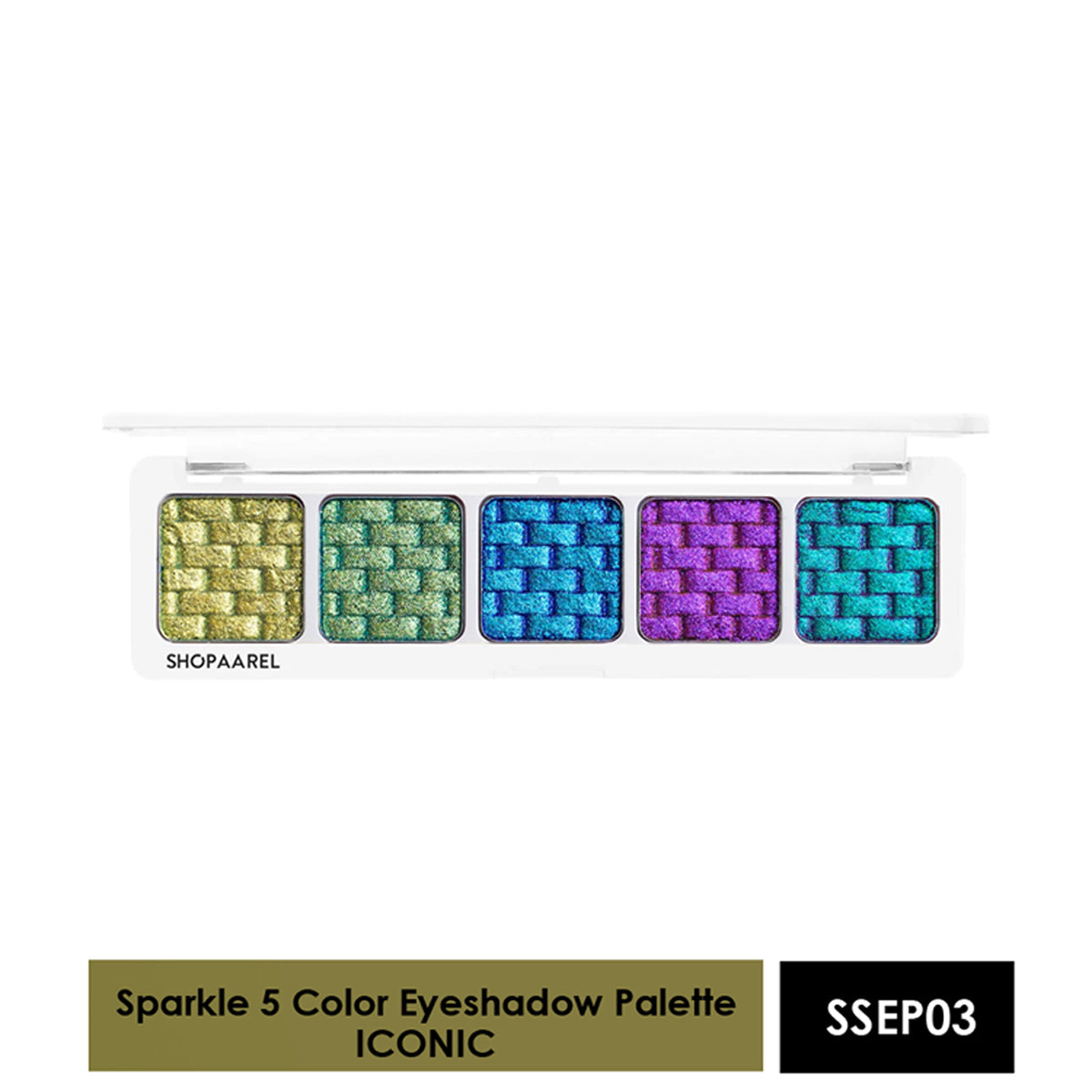 Shopaarel 5 Color Sparkle Eyeshadow Palette