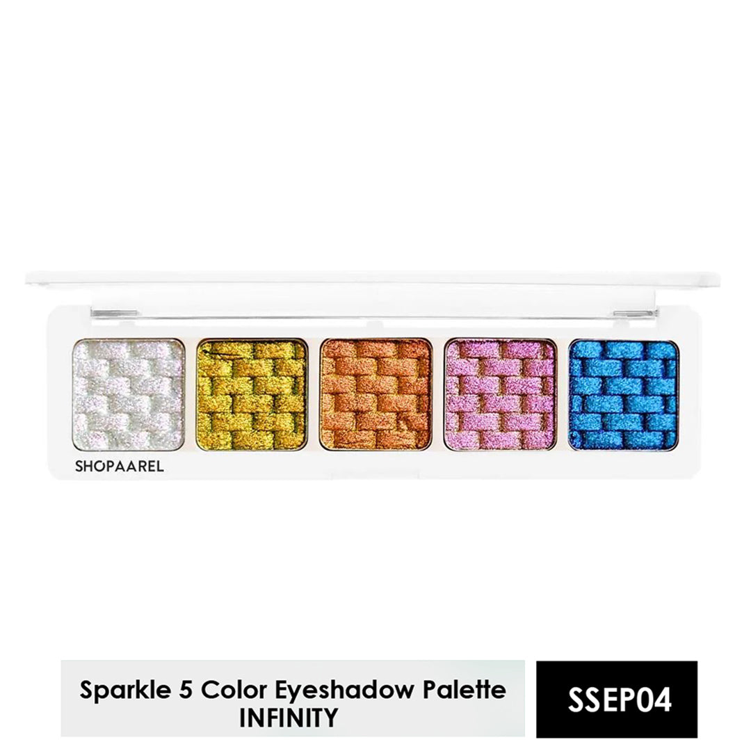 Shopaarel 5 Color Sparkle Eyeshadow Palette