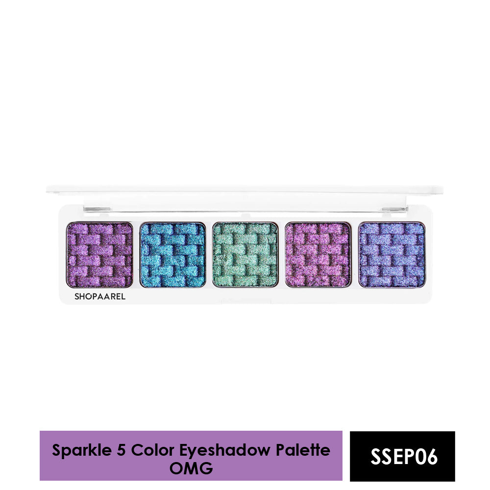 Shopaarel 5 Color Sparkle Eyeshadow Palette