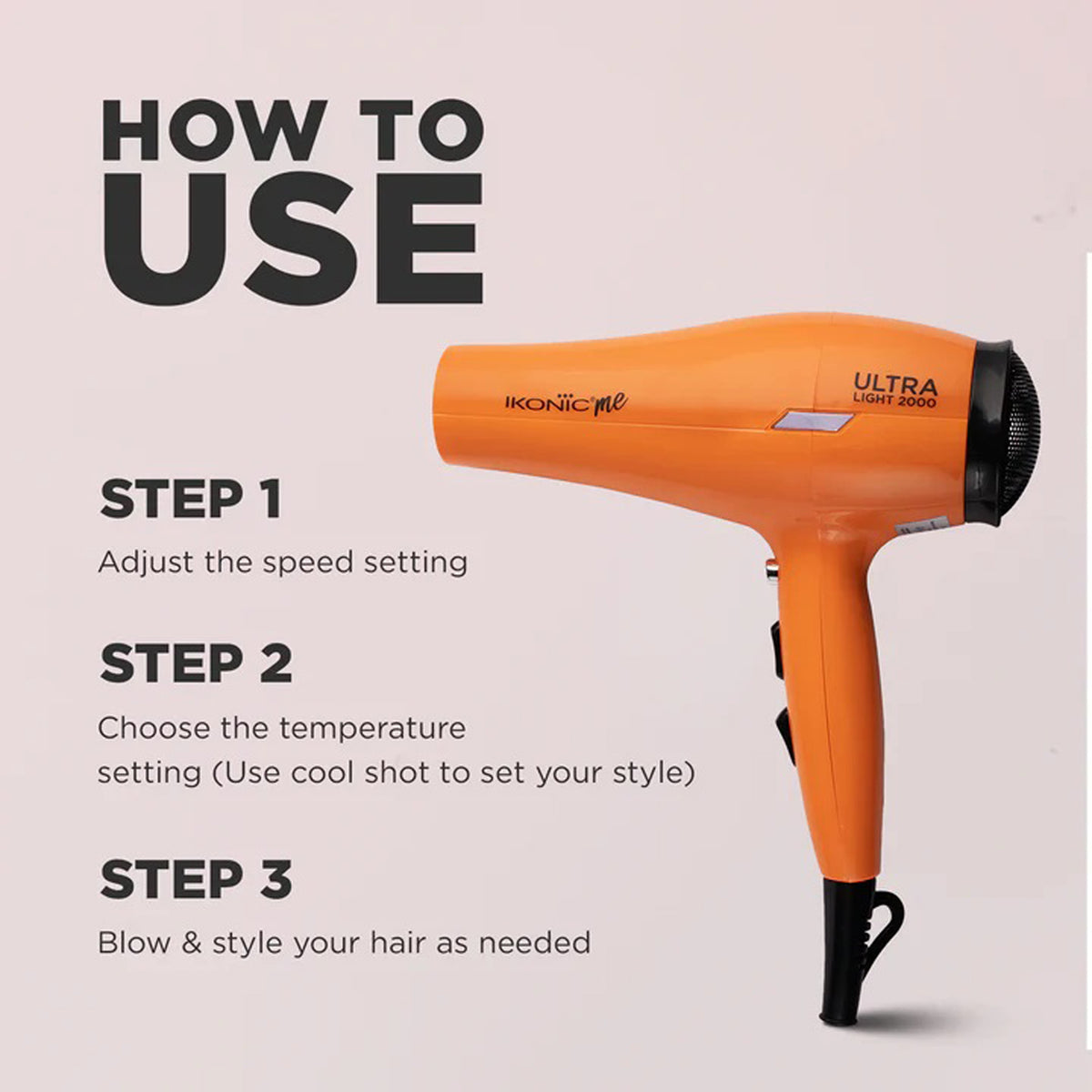 Ikonic Hair Dryer Ultralight 2000