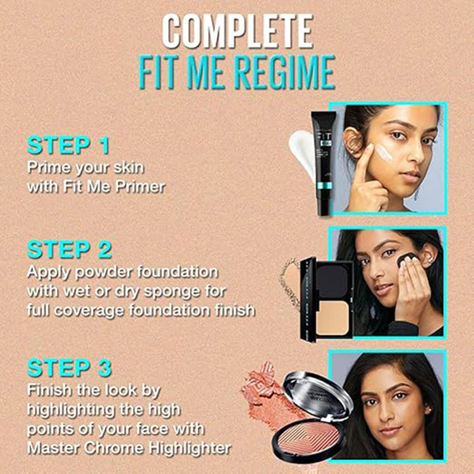 Maybelline Fit Me Matte+ Porless Powder Foundation 9G