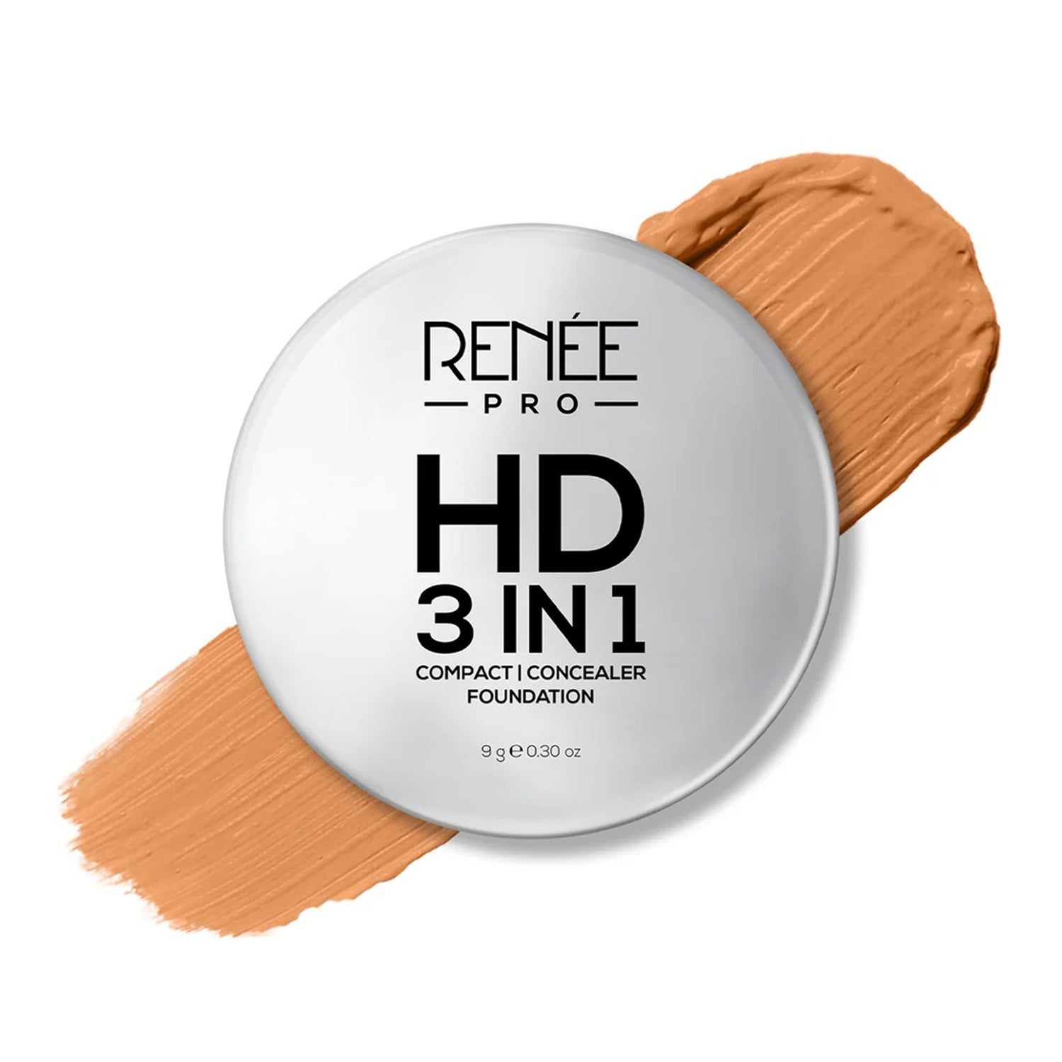 Renee Pro Hd 3-In-1 Foundation Concealer Compact 9G