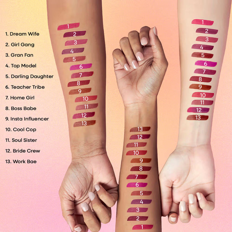 Nykaa All Day Matte Waterproof Transfer Proof 12H Liquid Lipstick 2.1Ml