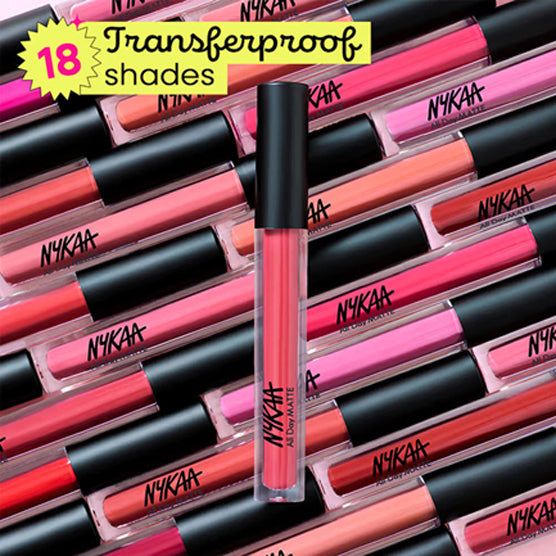 Nykaa All Day Matte Waterproof Transfer Proof 12H Liquid Lipstick 2.1Ml