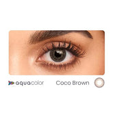Aqua Color Contact Lenses Coco Brown