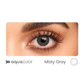 Aqua Color Contact Lenses Misty Gray