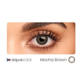 Aqua Color Contact Lenses Mocha Brown