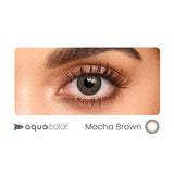 Aqua Color Contact Lenses Mocha Brown