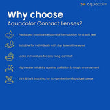 Aqua Color Contact Lenses Naughty Brown
