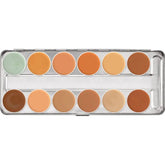 Kryolan Supracolour 12 Color Palette 40Ml