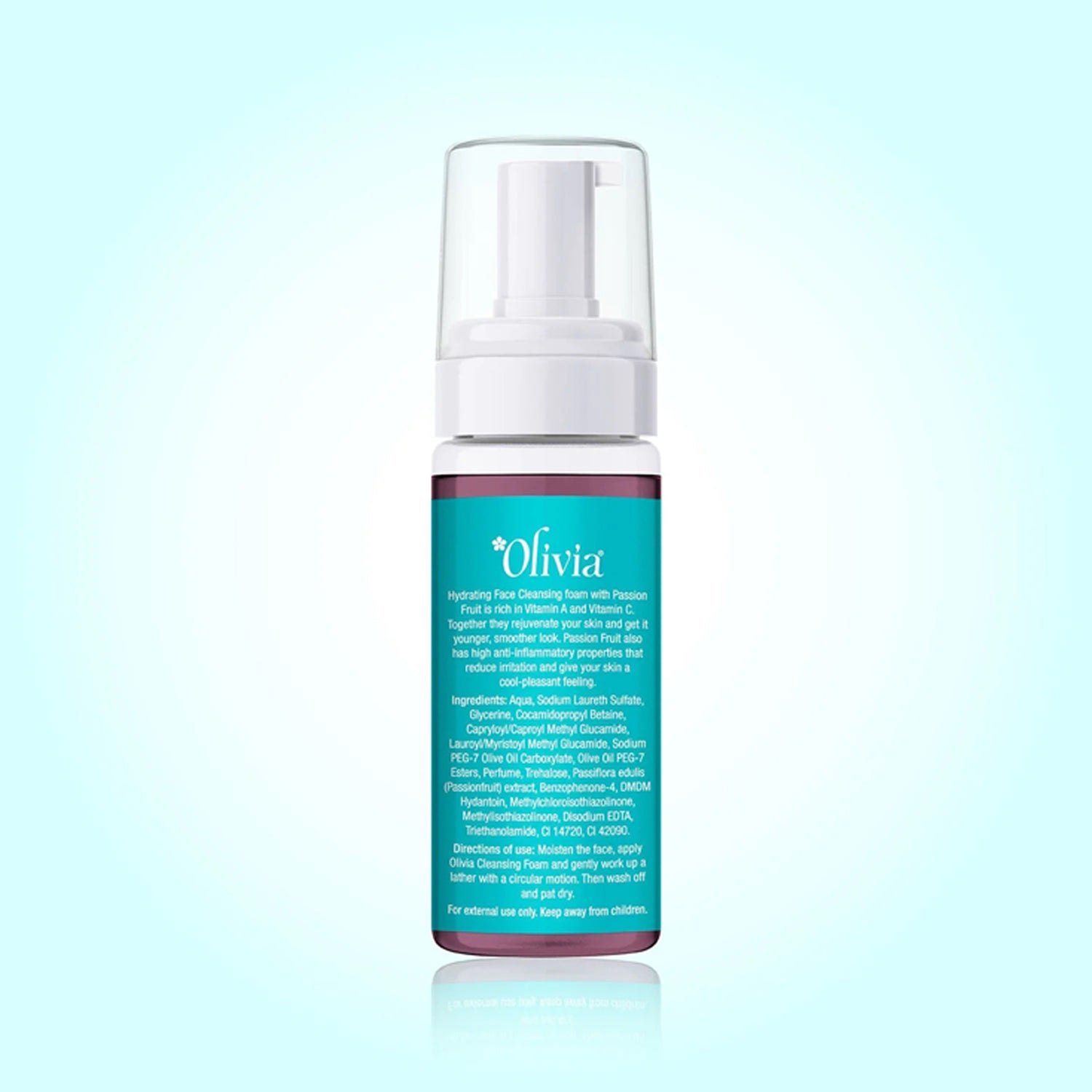 Olivia Hydrating Face Cleansing Foam With Passion Fruit 150Ml