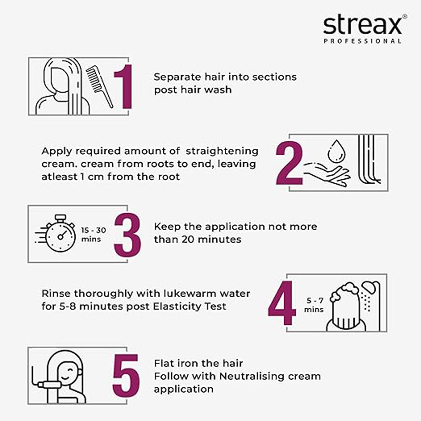 Streax Professional Canvoline Straghtening Kit Mild (1)