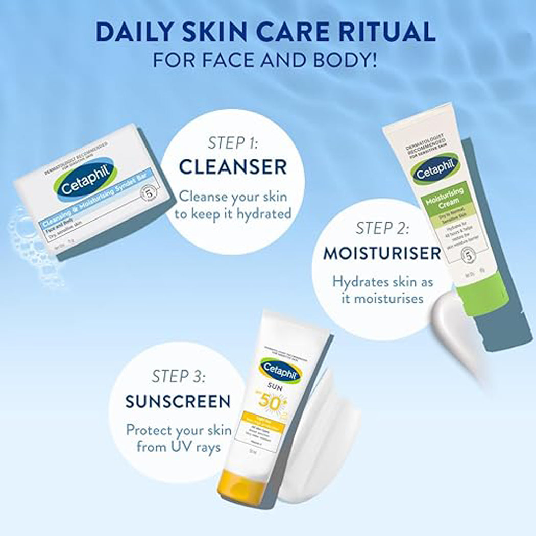 Cetaphil Cleansing Moisturising Syndet Bar 100G