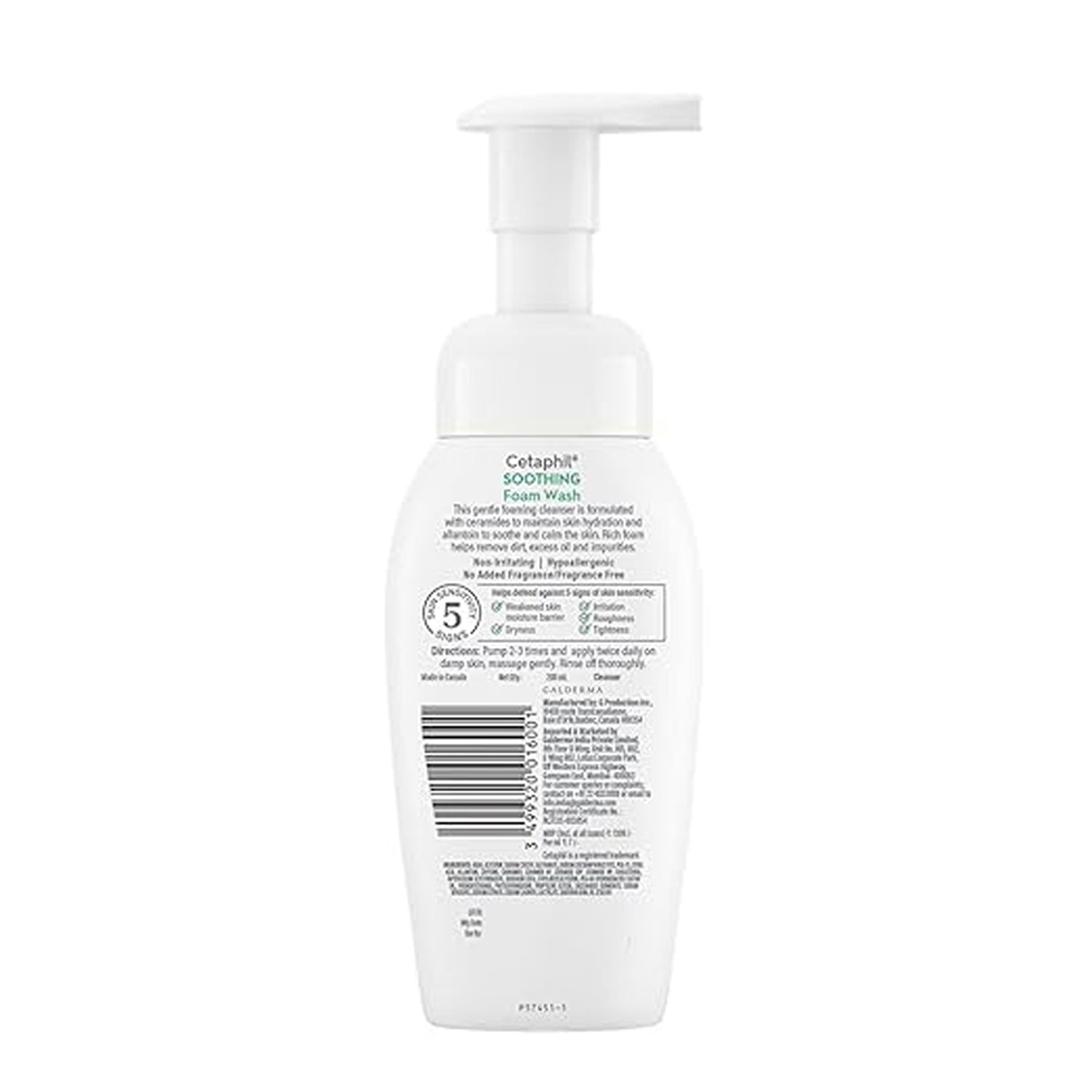 Cetaphil Soothing Foam Wash For Dry To Normal 200Ml