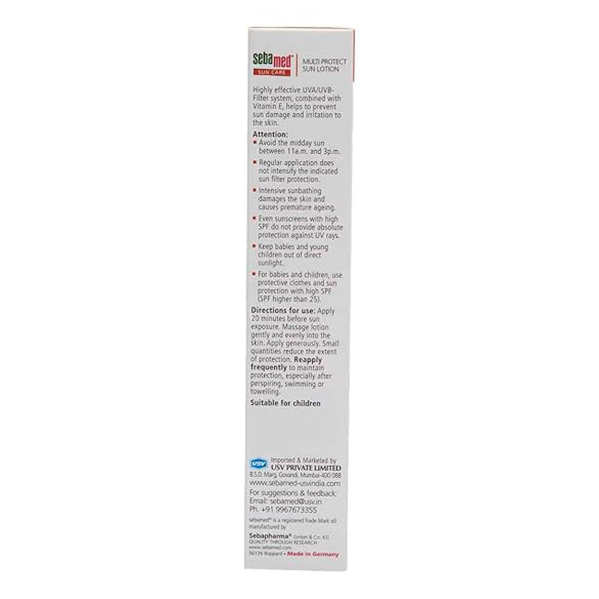 Sebamed Ph 5.5 Sun Care Spf 50+ Very High Multi Protect Lotion 150Ml