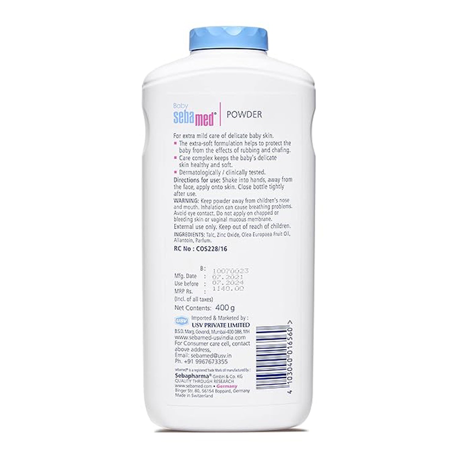 Sebamed Baby Ph 5.5 Powder With Honeysukle