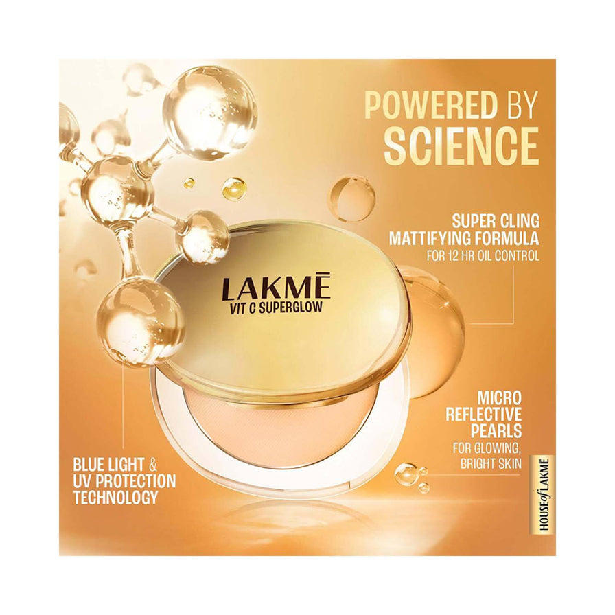 Lakme Vitamin C Superglow Skin Perfecting Compact 8G
