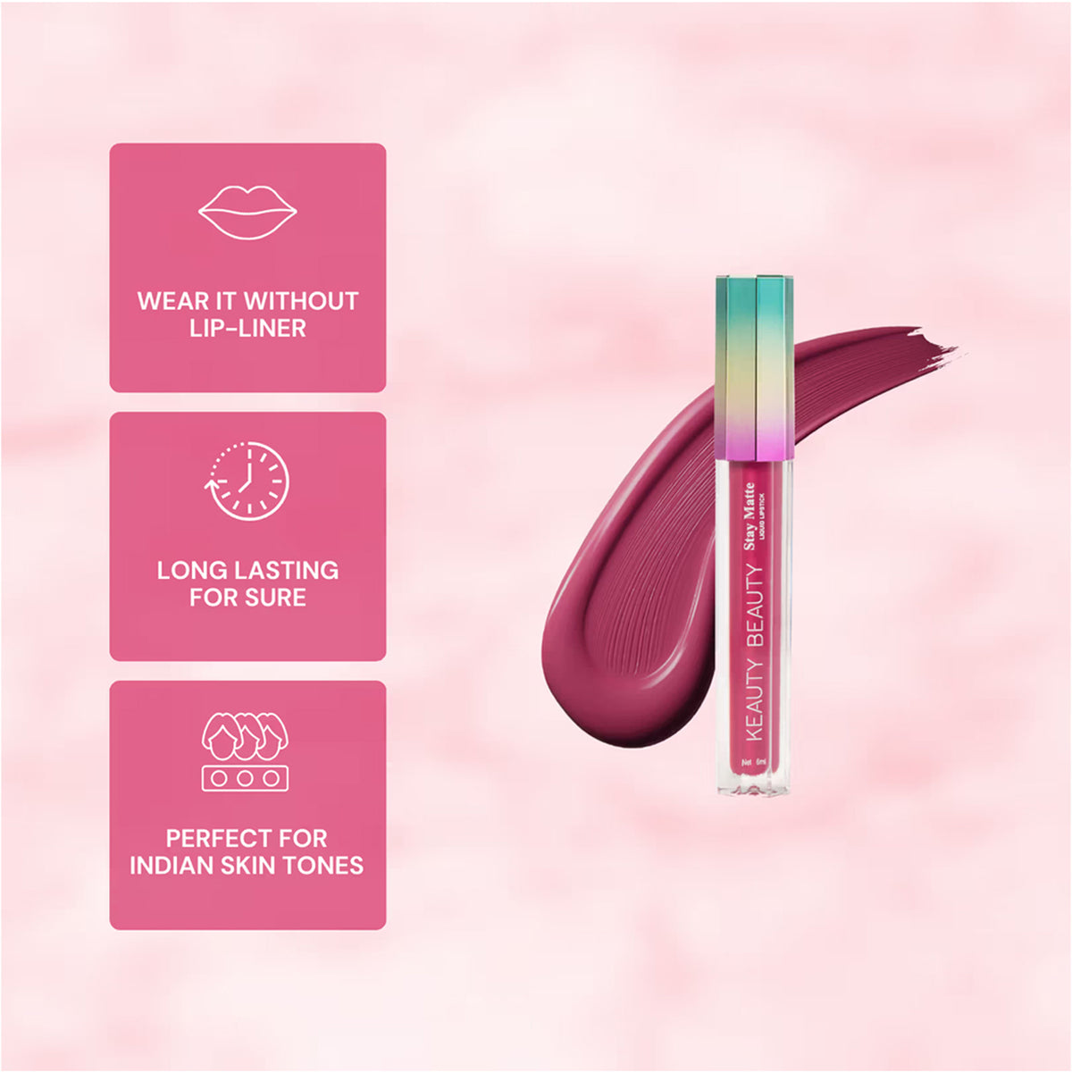 Keauty Beauty Liquid Matte Lipstick 6Ml