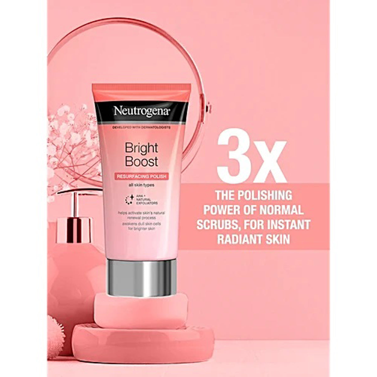 Neutrogena Bright Boost Resurfacing Micro Polish 75Ml
