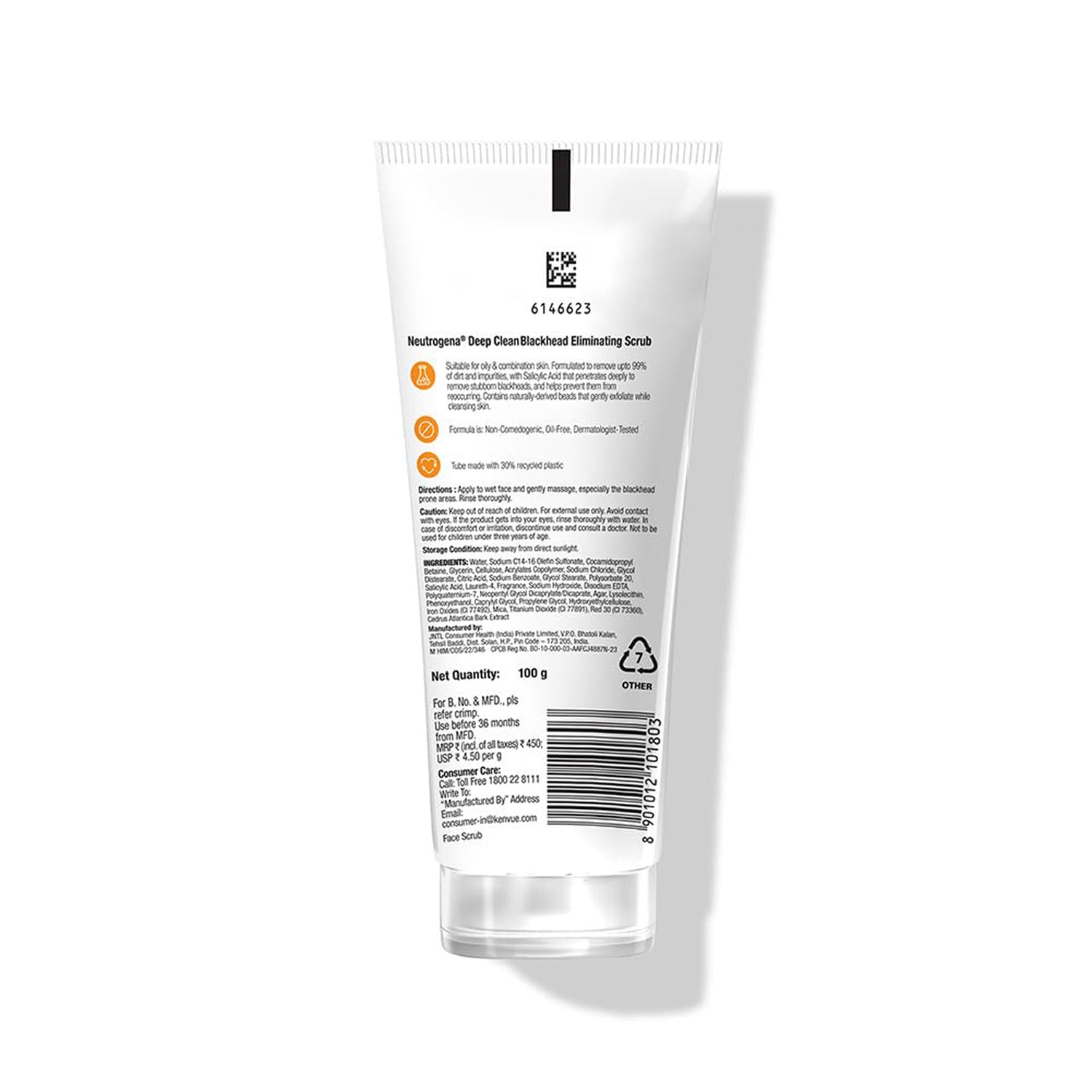 Neutrogena Deep Clean Blackhead Eliminating Daily Face Scrub