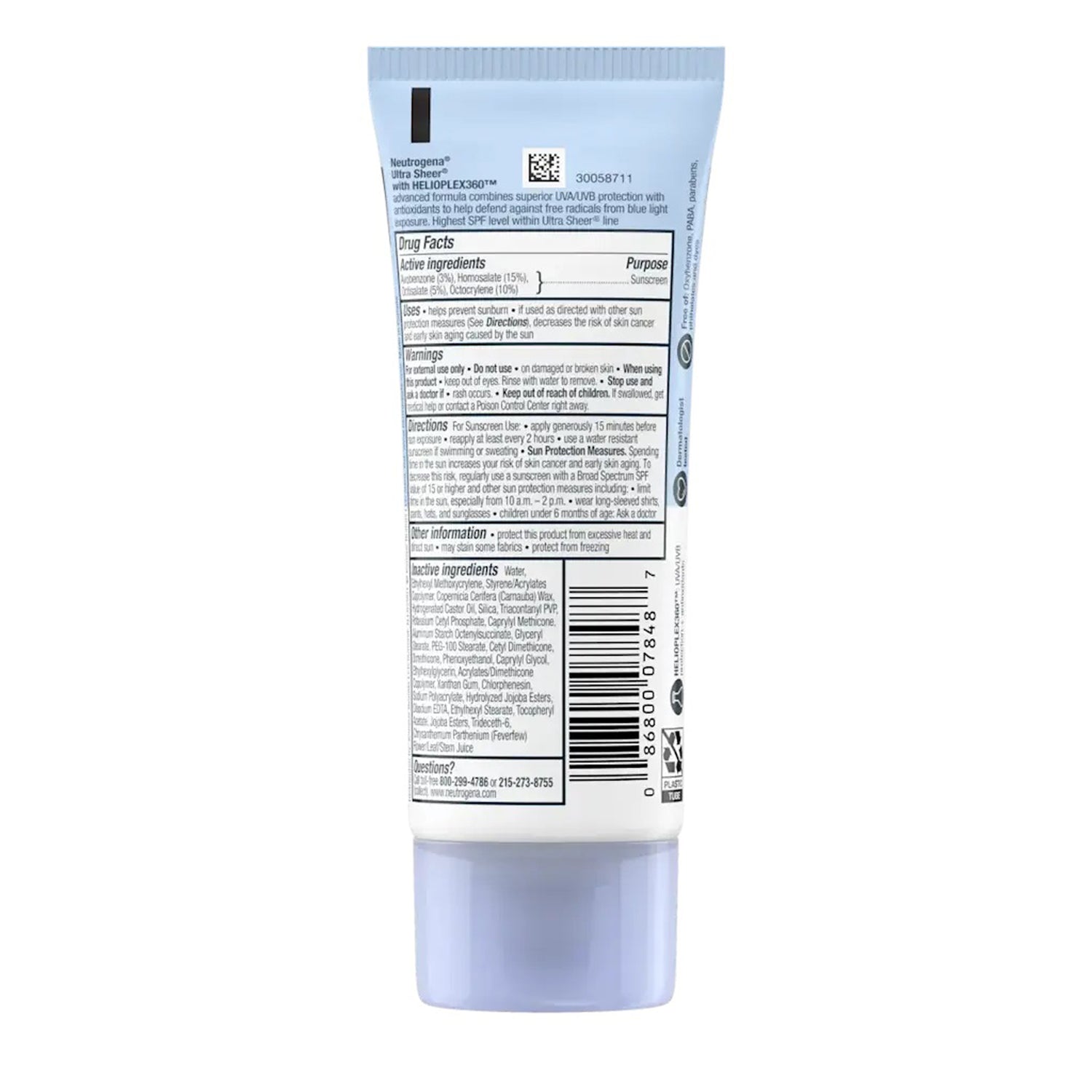 Neutrogena Ultra Sheer Dry Touch Sunscreen Spf 100+ 88Ml