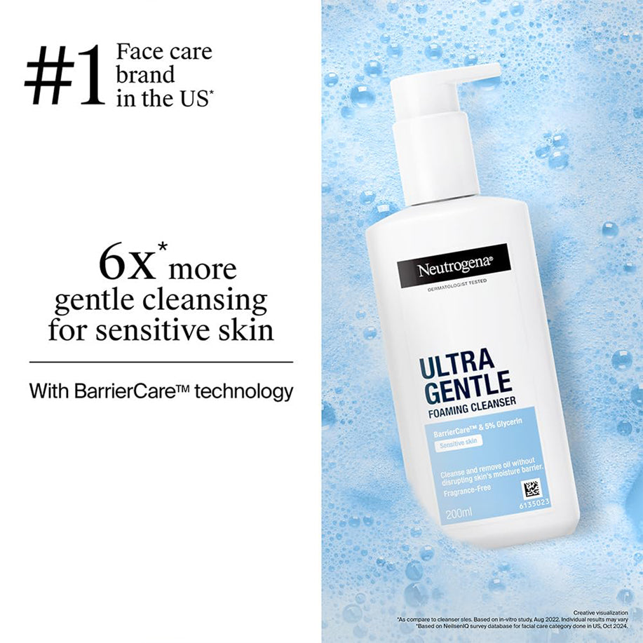 Neutrogena Ultra Gentle Daily Cleanser For Oily Skin 200Ml