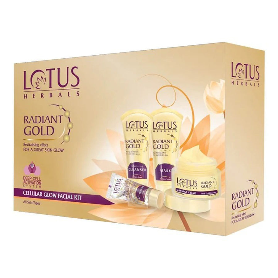 Lotus Radiant Gold Cellular Glow Facial Kit 170G*4N