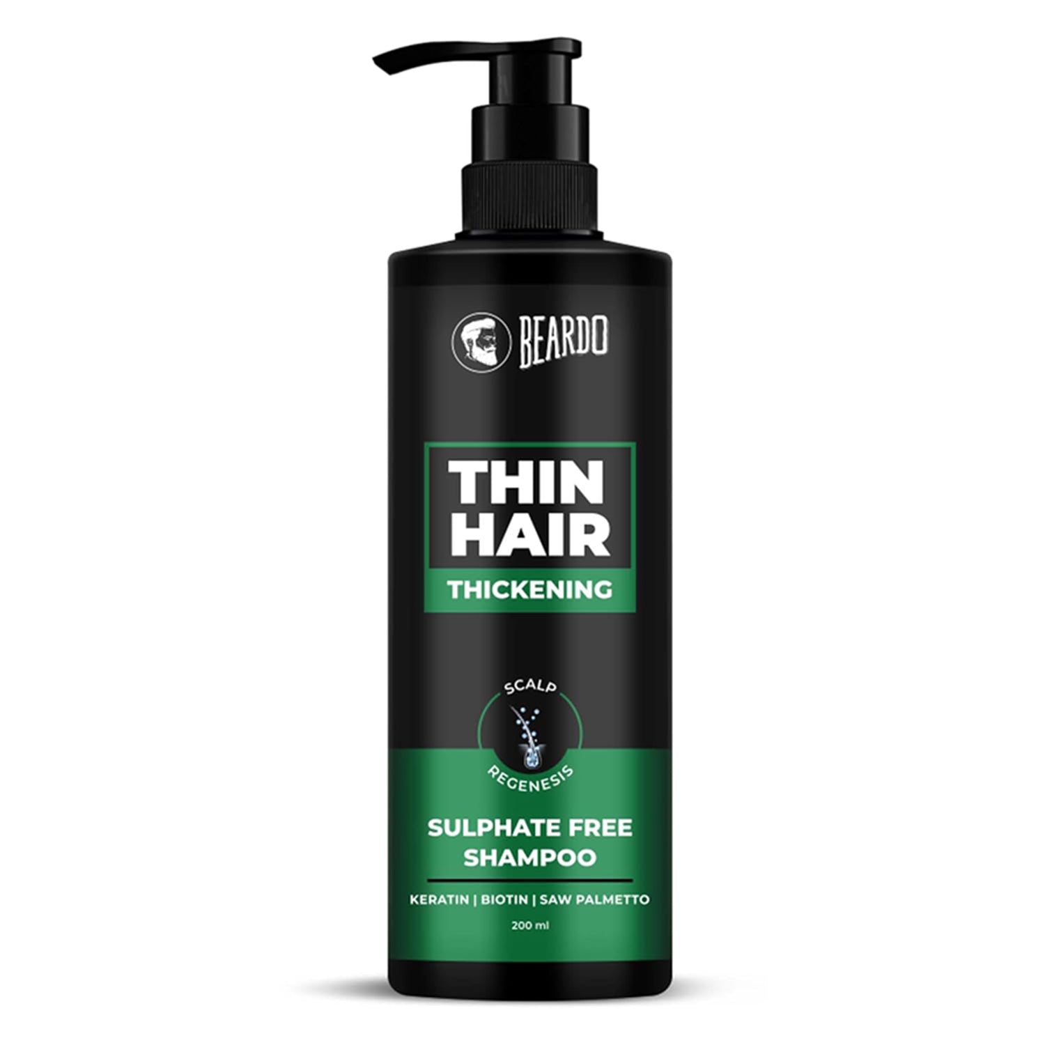 Beardo Hair Thickening Sulphate Free Shampoo 200Ml