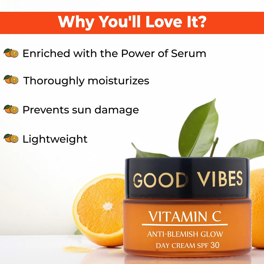 Good Vibes Anti-Blemish Glow Vitamin C Day Cream Spf 30