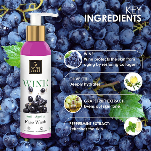 Good Vibes Anti-Ageing Wine Face Wash