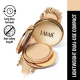 Lakme 9To5 Double Duty Double Duty Dual Finish Compact