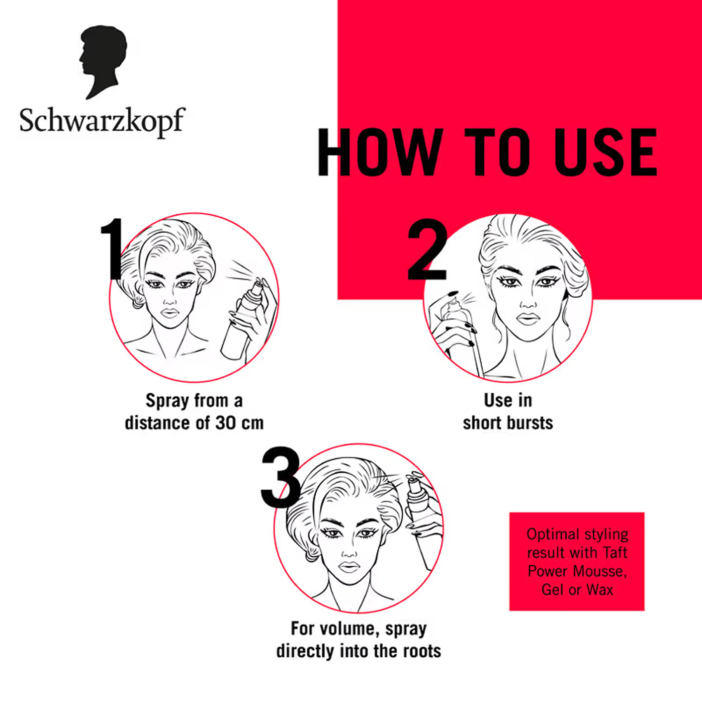 Schwarzkopf Taft Hairspray For Power Hold