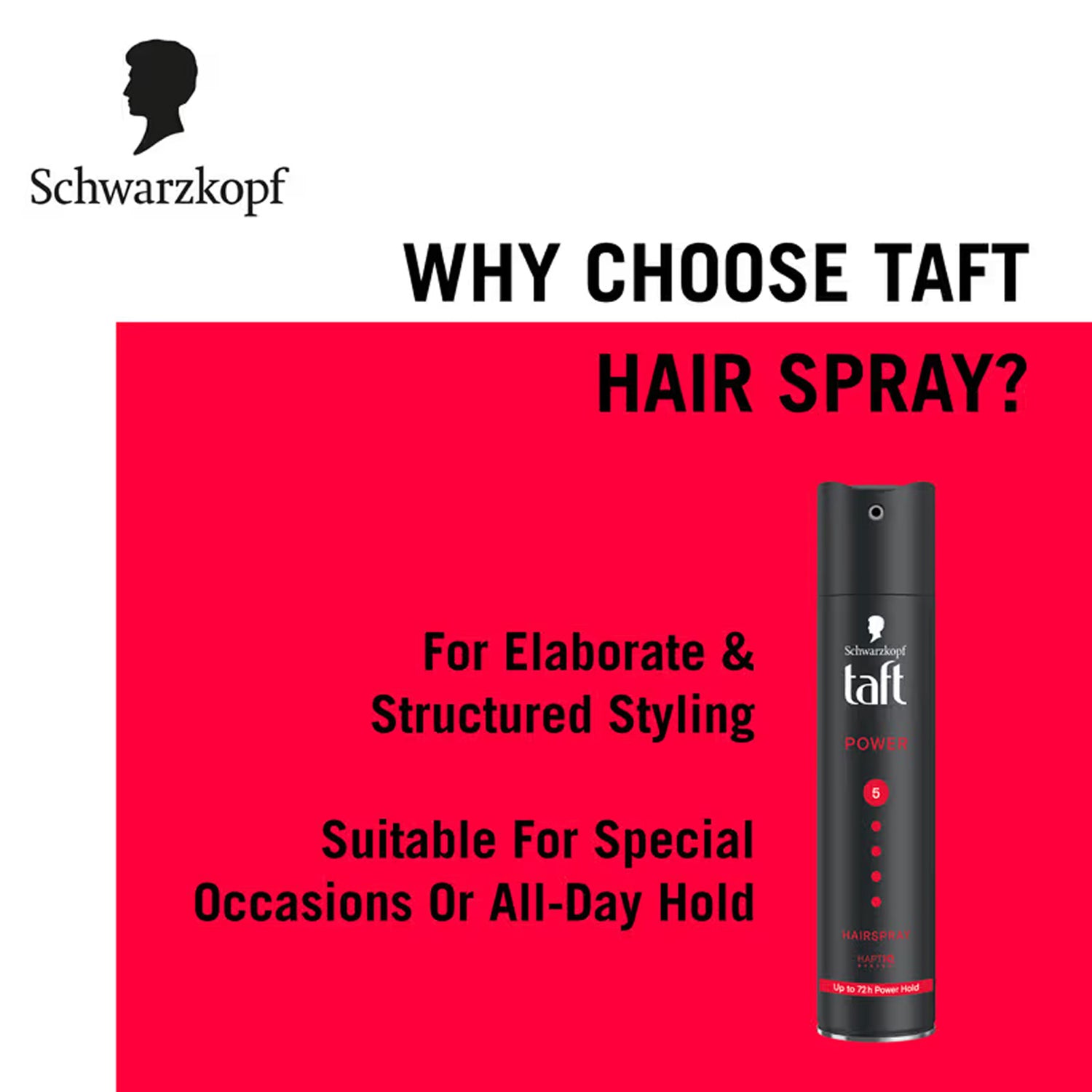 Schwarzkopf Taft Hairspray For Power Hold