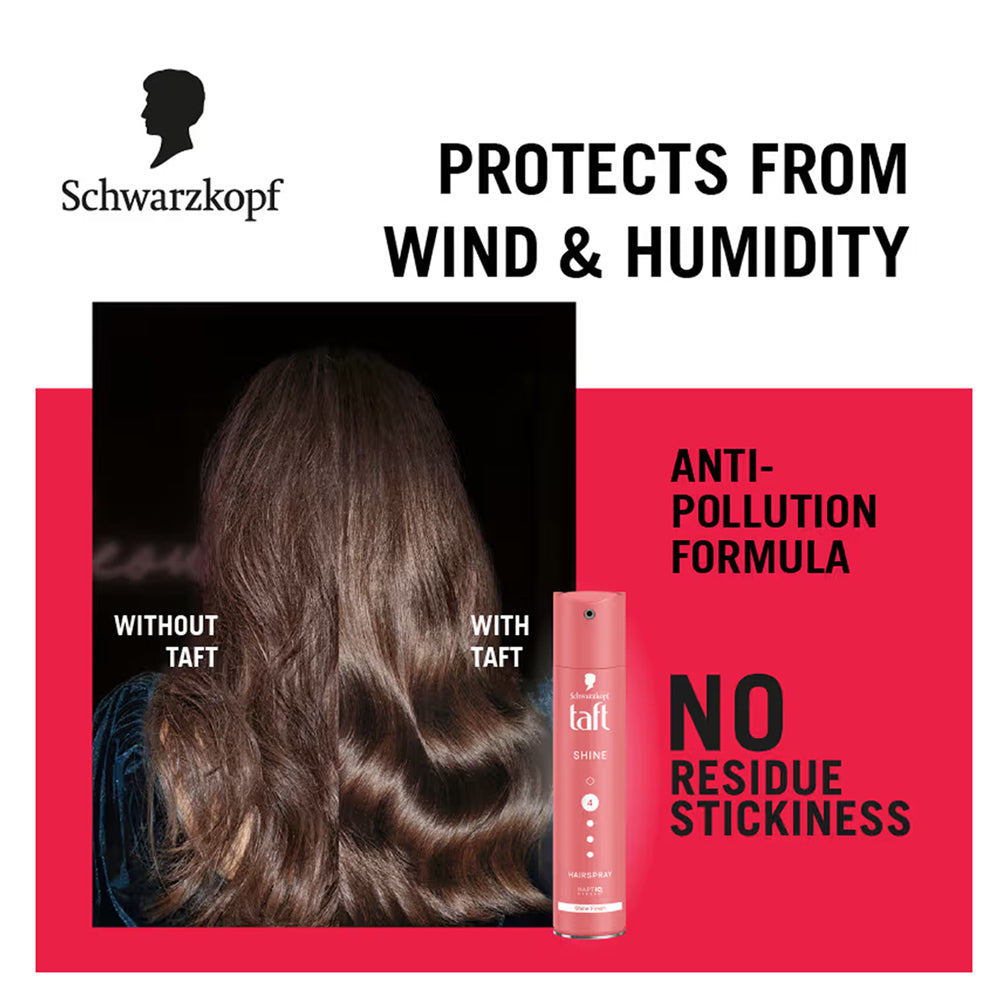 Schwarzkopf Taft Hairspray For Radiant Shine 250Ml