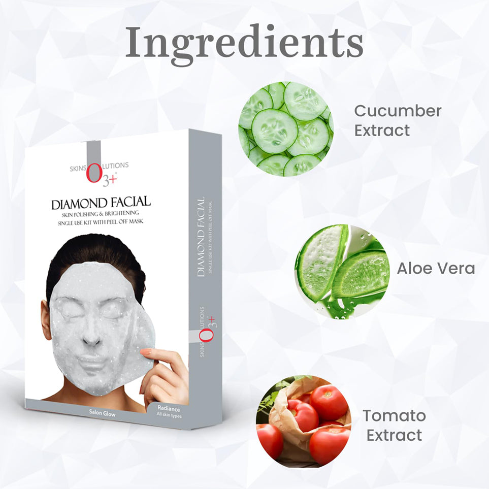 O3+ Diamond Facial Kit With Peel Off Mask