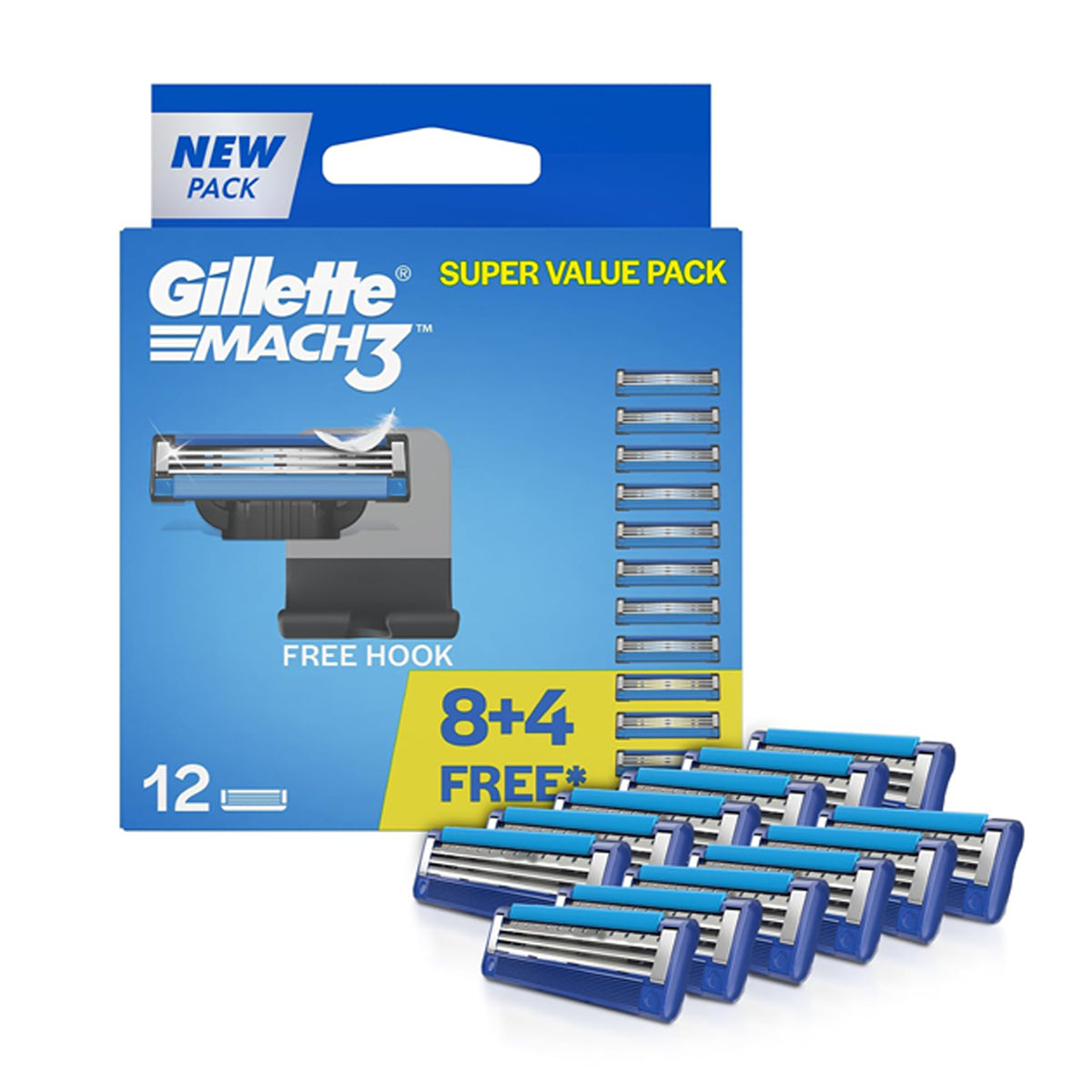Gillette Mach3 Fresh Clean 8N Cartridges