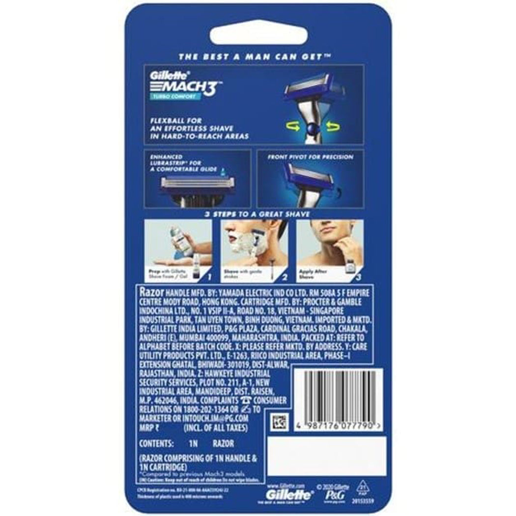 Gillette Mach 3 Turbo Comfort Razor