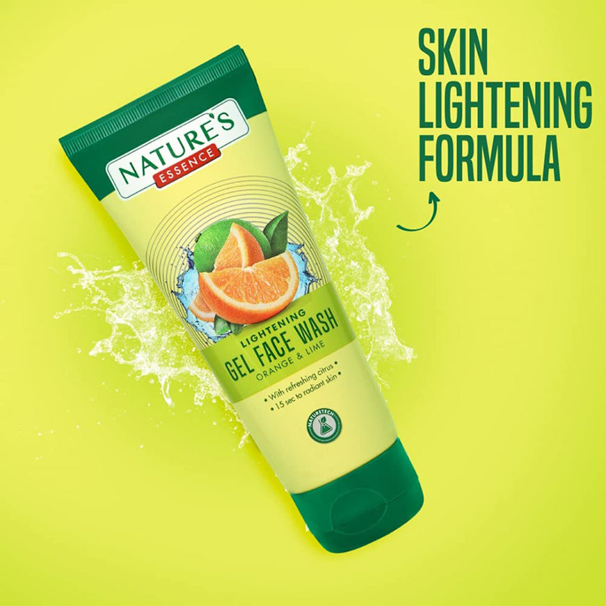 Natures Essence Lightening Gel Face Wash Orange & Lime 65Ml