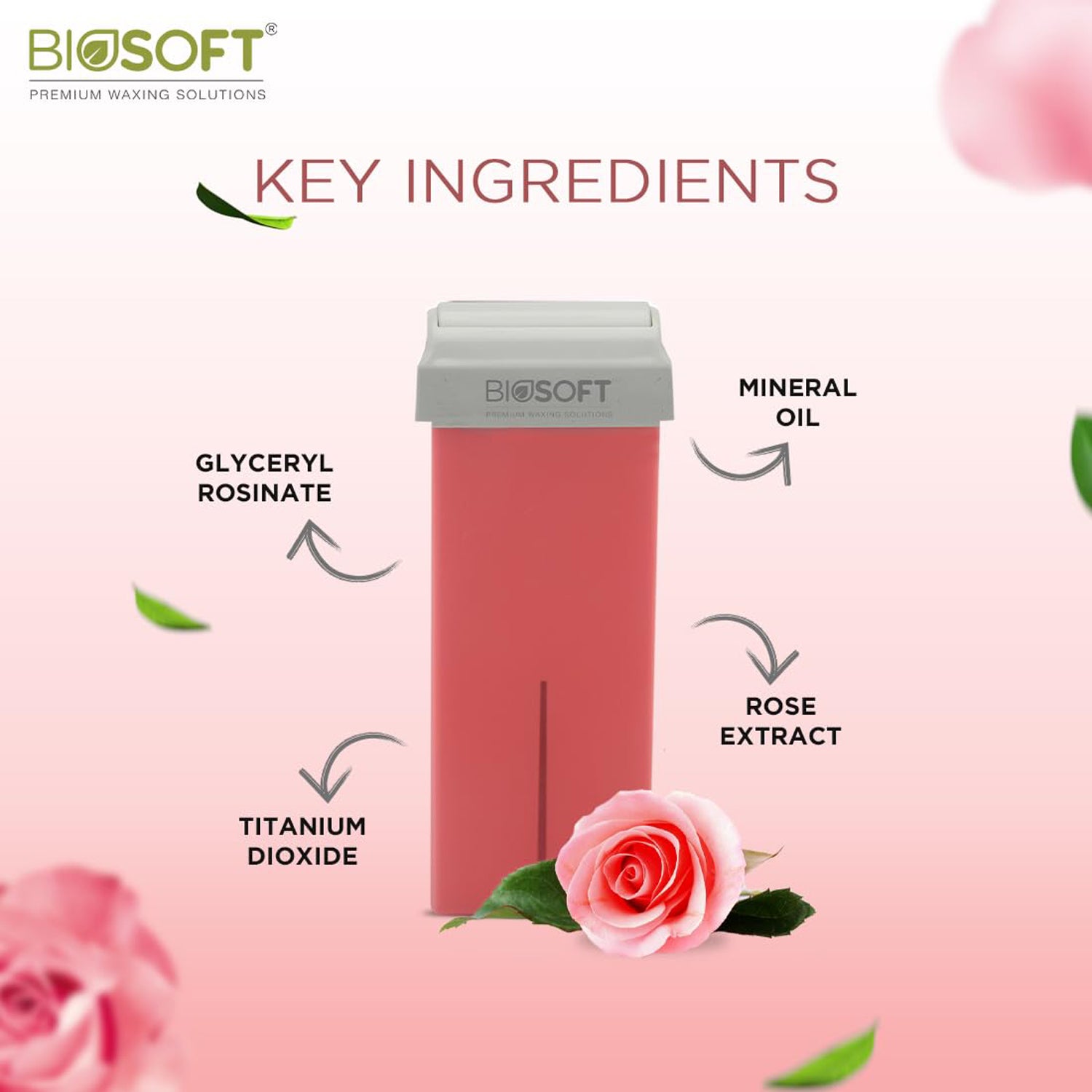 Biosoft Pink Creme Wax 100Ml