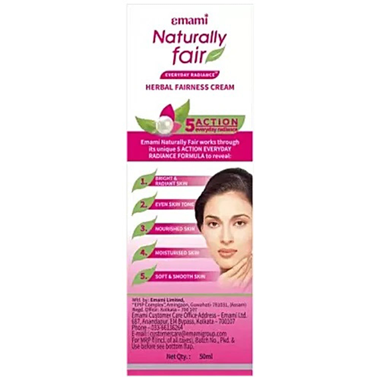Emami Naturally Fair Herbal Fairness Cream 5 Action