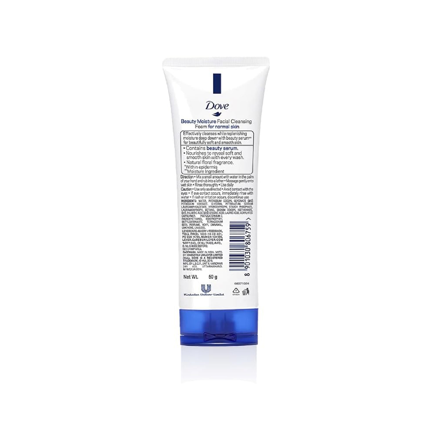Dove Beauty Moisture Facial Cleanser Soft & Smooth Nourished Skin(50G)