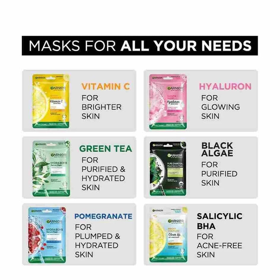 Garnier Charcoal Serum Sheet Mask 28G