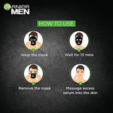 Garnier Men Powerwhite Xl Charcoal Mask 28G