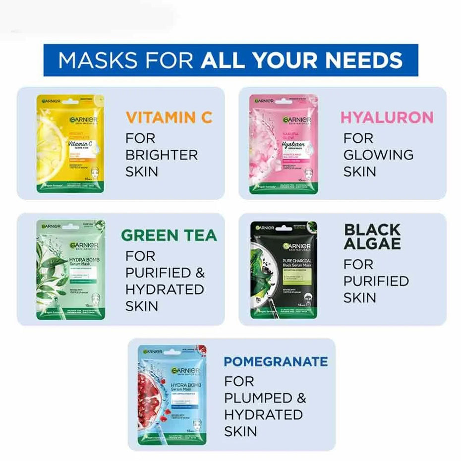 Garnier Hydra Bomb Pomegranate Serum Sheet Mask 32G
