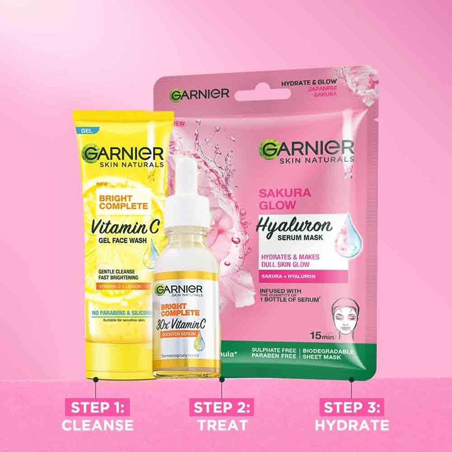 Garnier Sakura Glow Serum Sheet Mask 32G