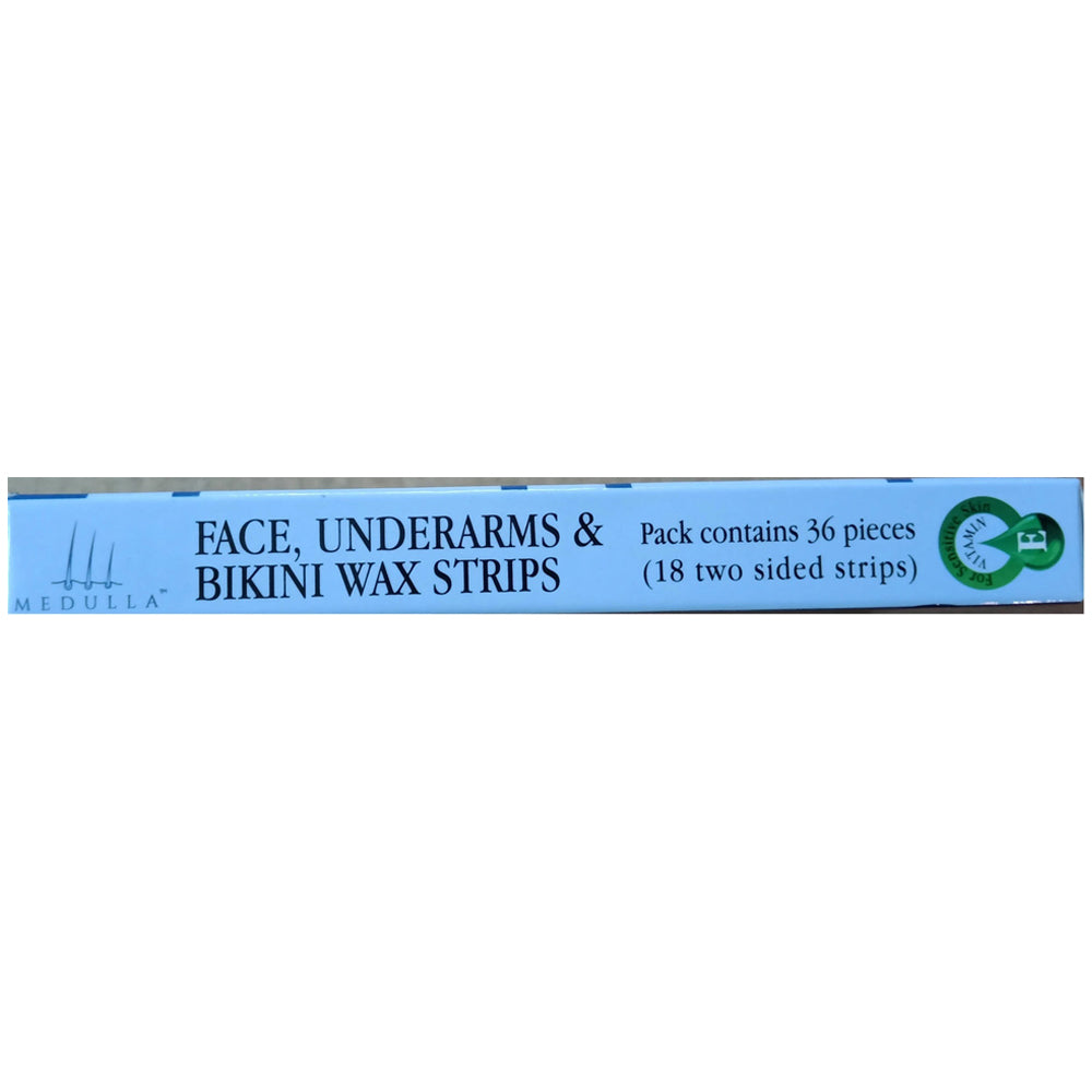 Medulla Face Underarms Bikini Wax Strips 36Pcs