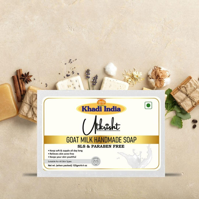 Khadi Goat Milk Handmade Bathing Bar 125G
